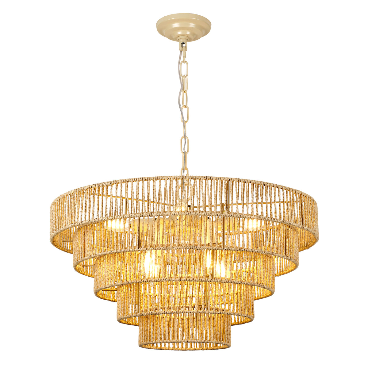 23.62" Tiered Chandelier, 5-Tier