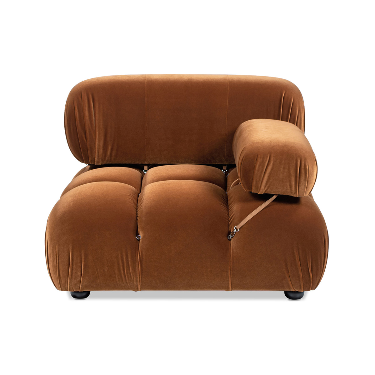 Marcel 36-Inch Bubble Modular Lounge Chair, Olive Velvet