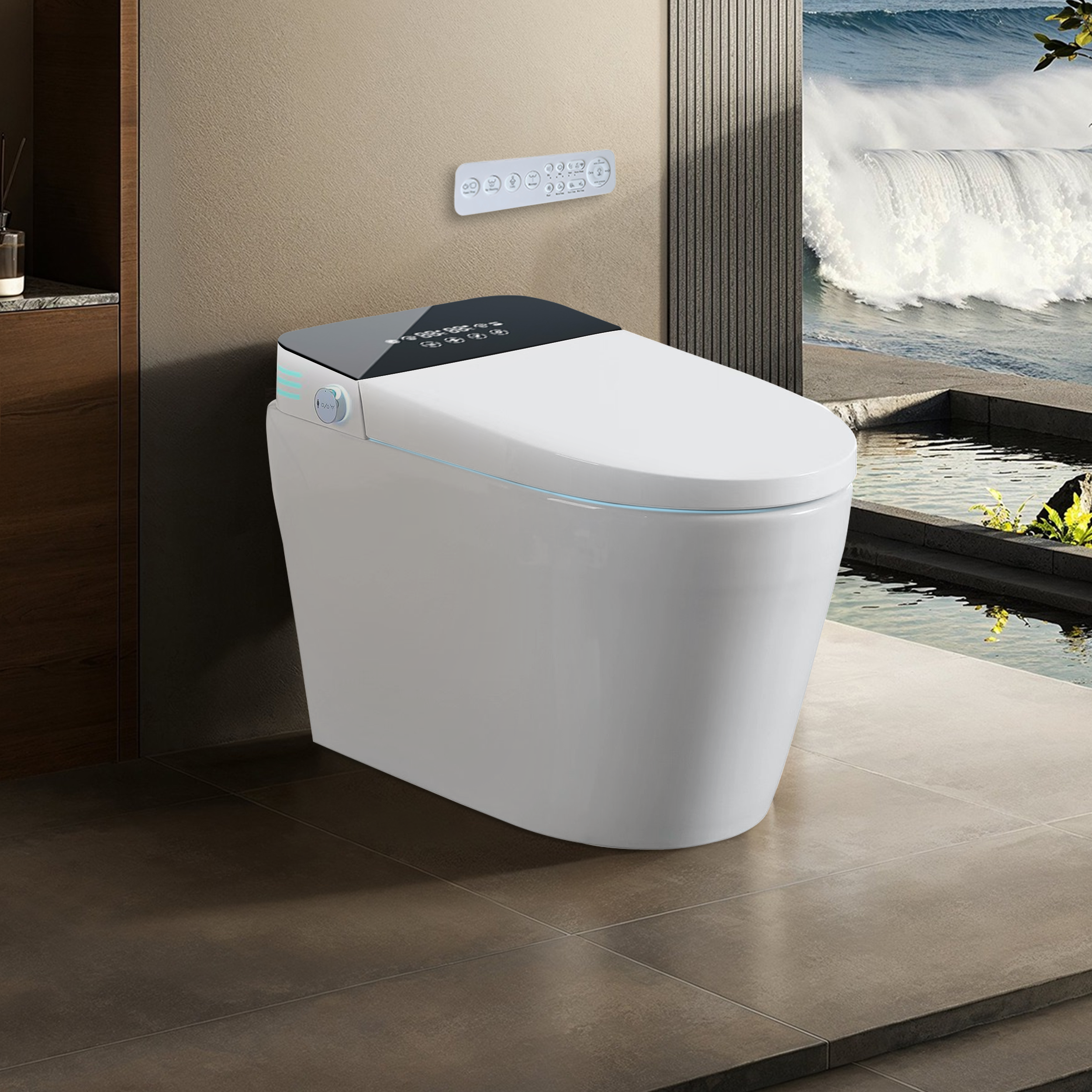 Tankless Smart Toilet With Bidet Built In