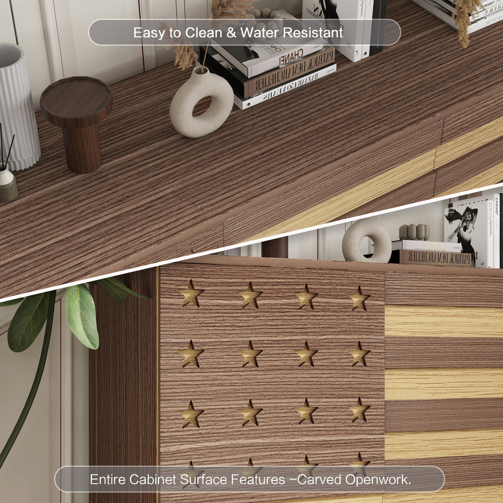 55" Buffet Sideboard Cabinet Storage