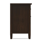 Warm Shaker Solid Wood Nightstand in Brunette