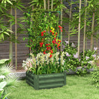 Outsunny Galvanized Raised Garden Bed