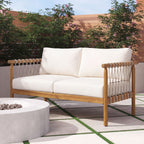 Teak Finish Acacia Wood Patio Seating