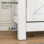 Farmhouse Storage Cabinet with Drawer and Adjustable Shelf