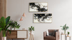 Eclipse Modern Black White & Gold Abstract Set