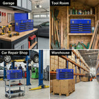20-Inch Steel Portable Tool Box with Drawers - Tool Storage Box