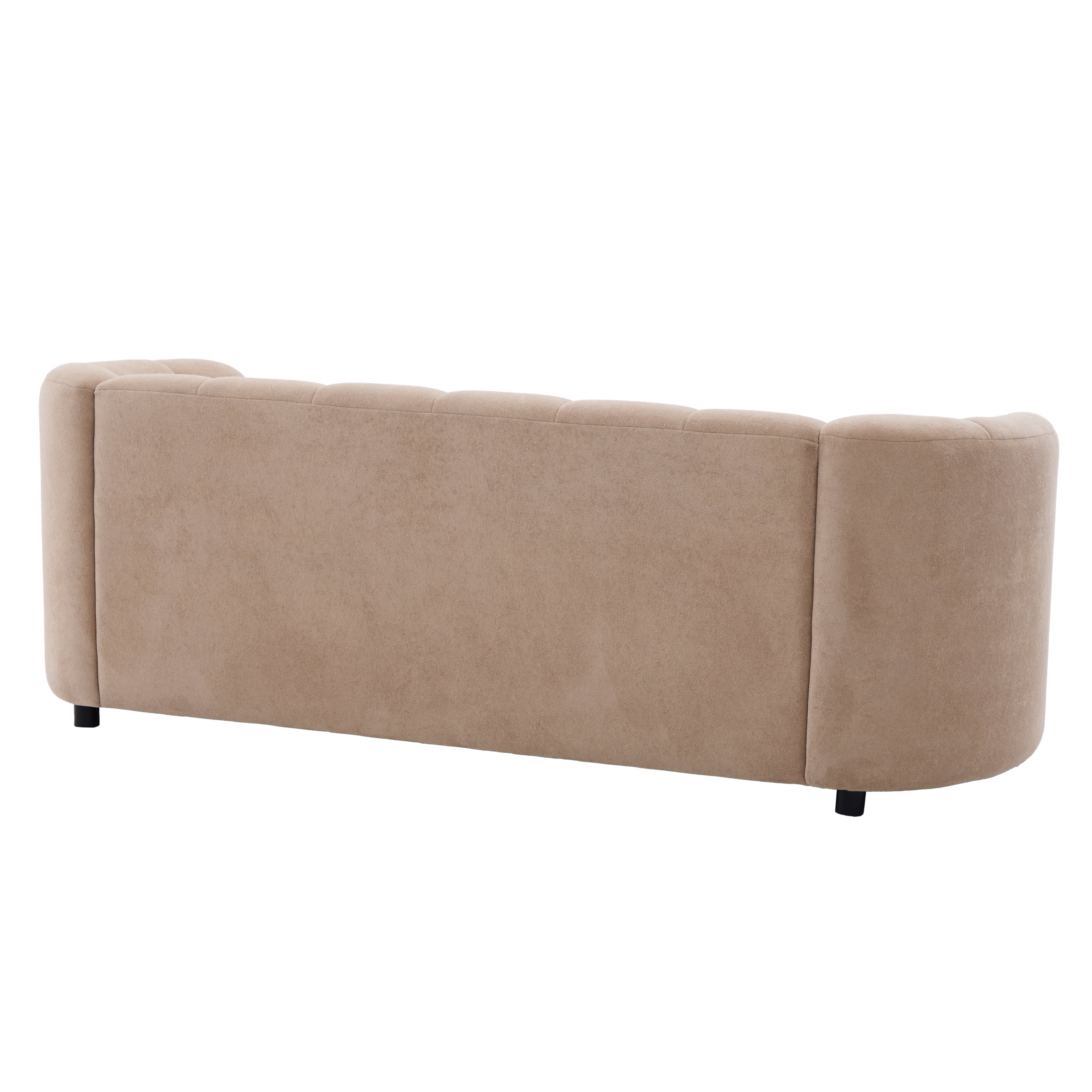 Mirelle 80 in. Modern Curved Velvet Sofa Couch