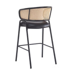 Ethan Indoor Metal Upholstered Barstool Set of 2