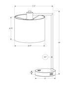 19"h Table Lamp with USB Port