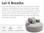 Round Sofa Bed with Memory Foam Sectional Couches