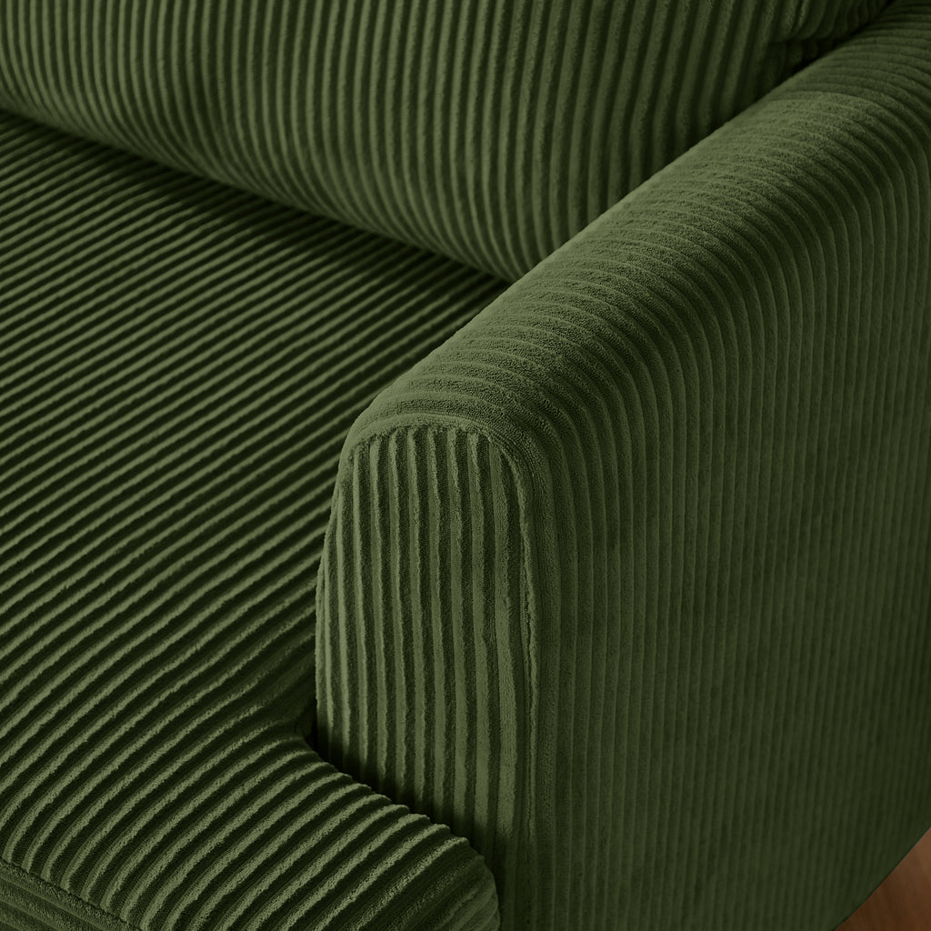 Modern Modular Sectional Sofa - Green Upholstered