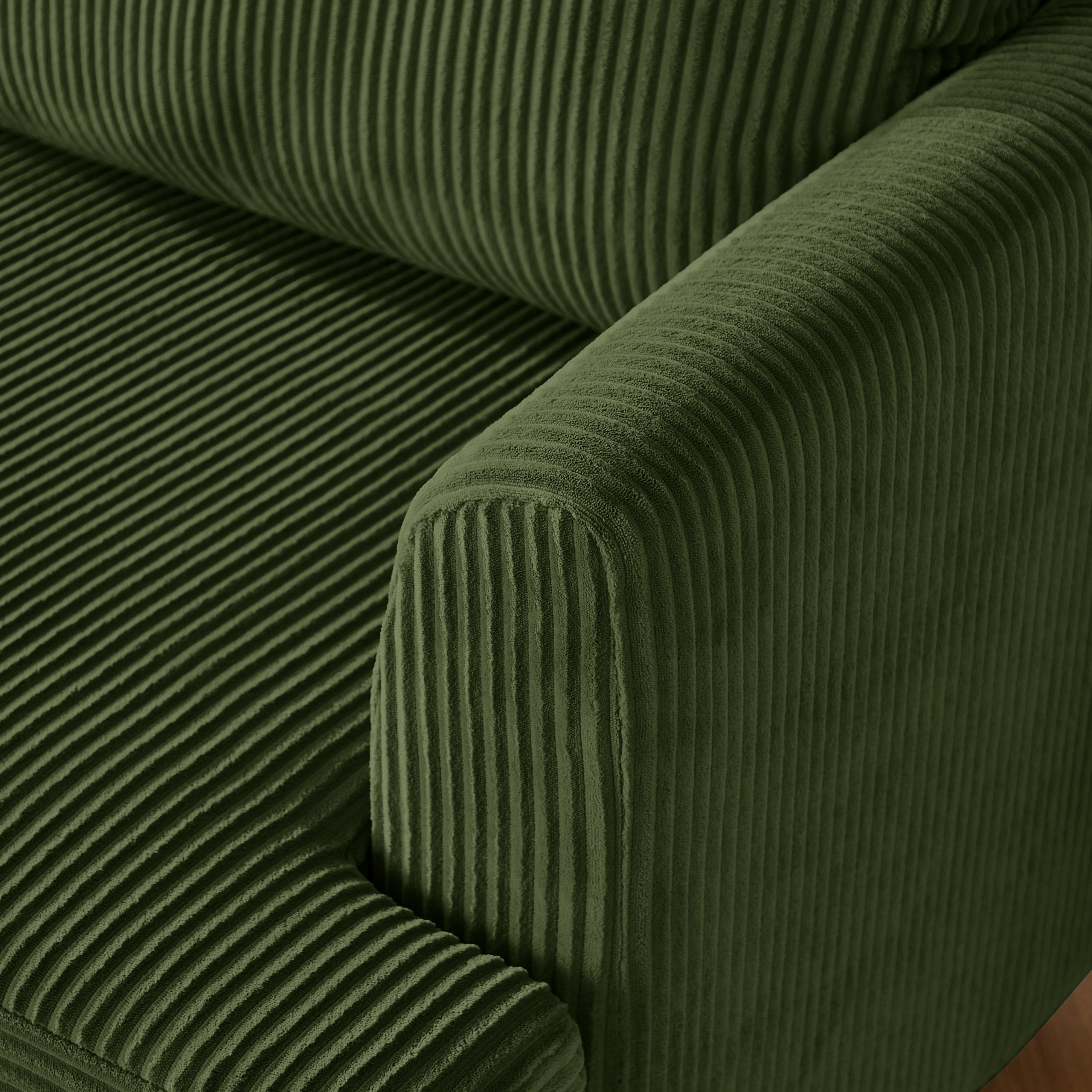 Modern Modular Sectional Sofa - Green Upholstered