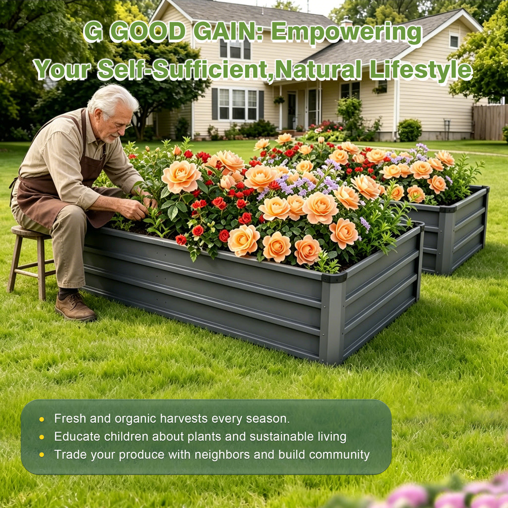 6x3x1ft Large Garden Bed