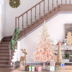 HOMCOM 7ft Unlit Spruce Artificial Christmas Tree with Realistic Branches