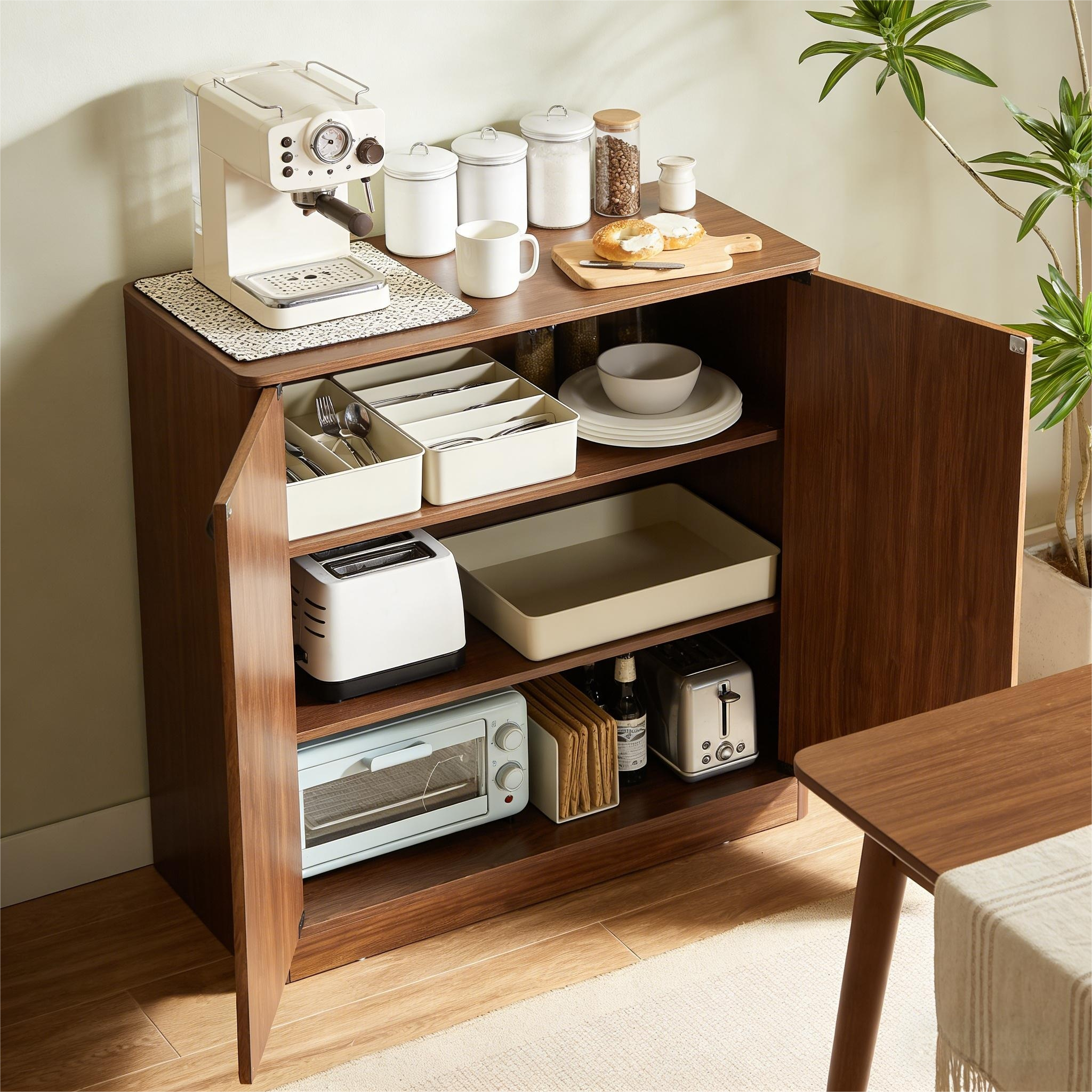 34.3" Modern Wavy Sideboard