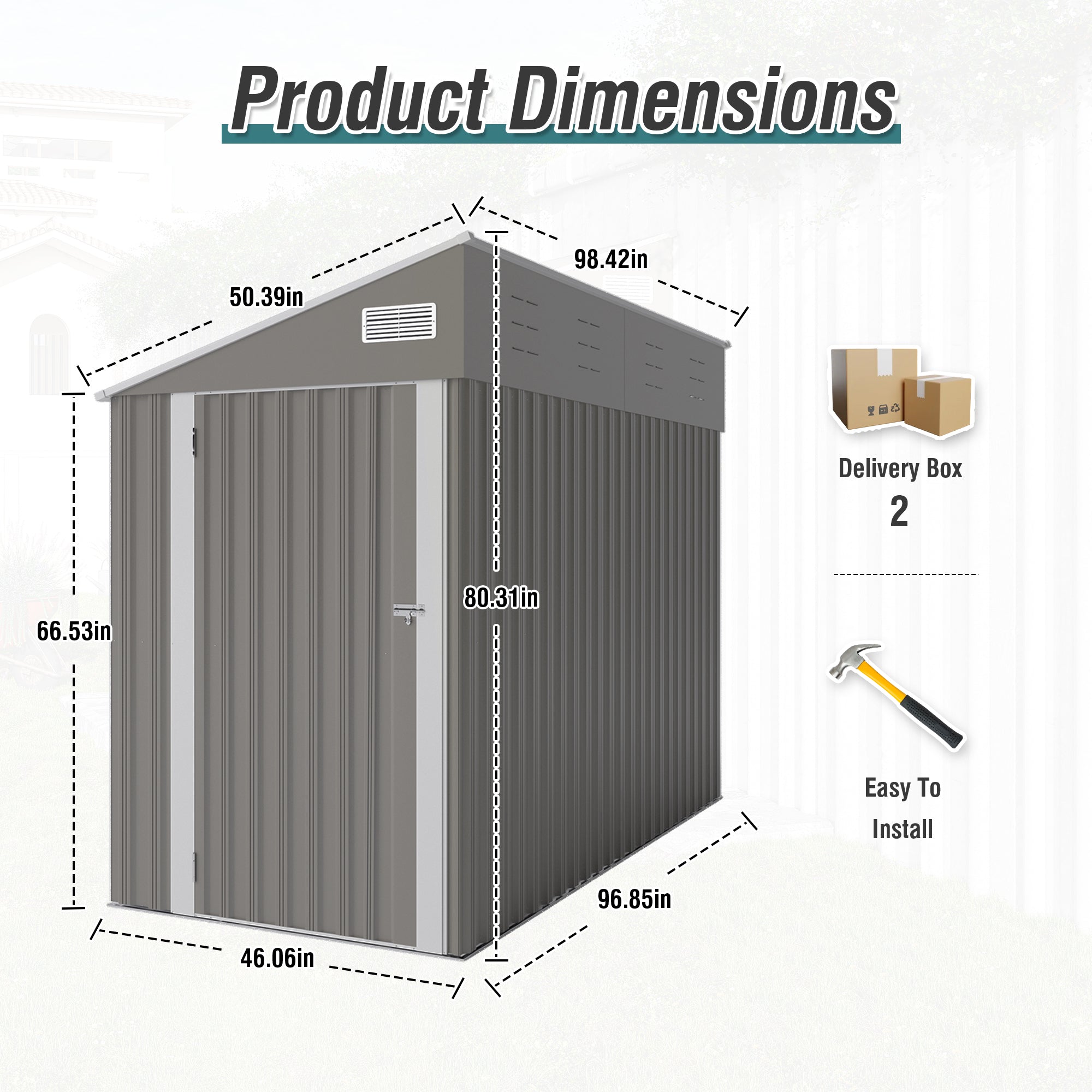 Campcraft Two-Color Storage Shed
