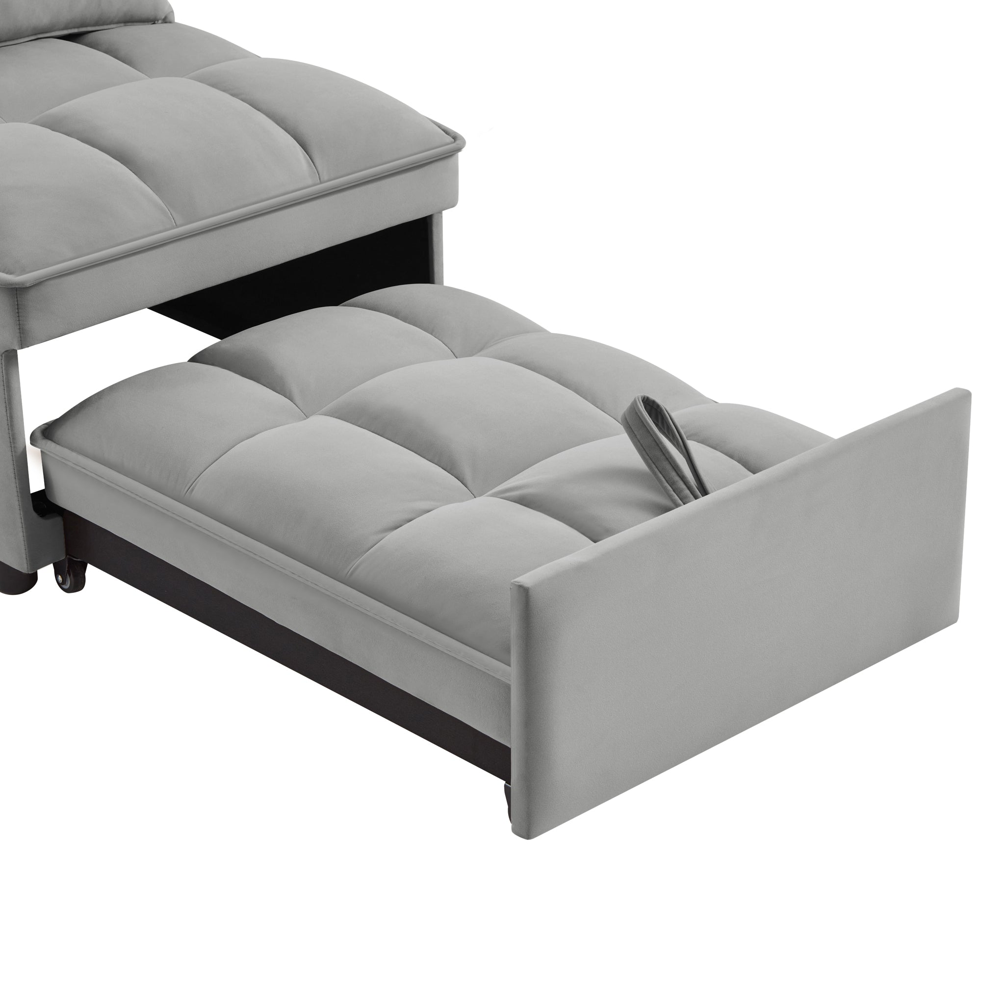 4 In1 Multi-Function Single Sofa Bed with Storage Pockets