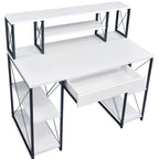 White and Black Recording Studio Desk
