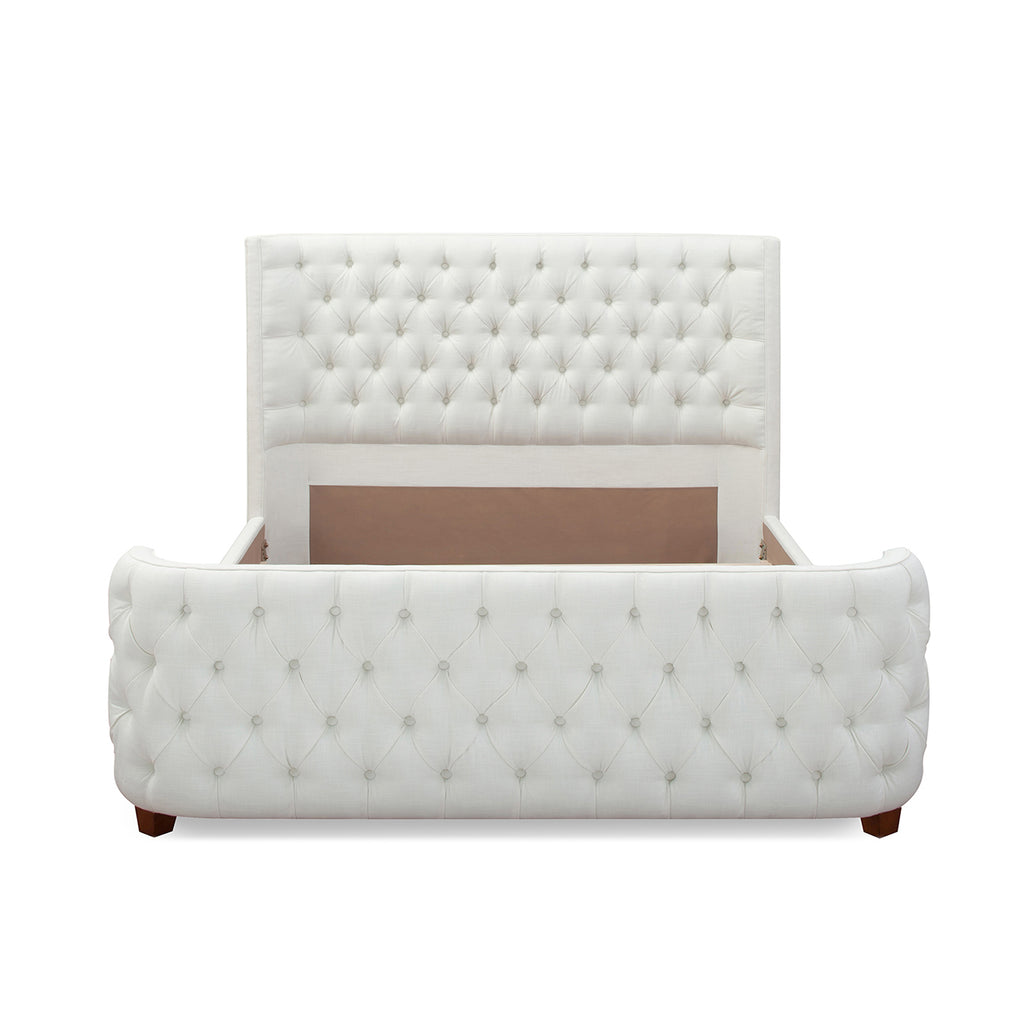 Brooklyn Queen Tufted Panel Bed Headboard and Footboard Set