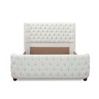 Brooklyn Queen Tufted Panel Bed Headboard and Footboard Set