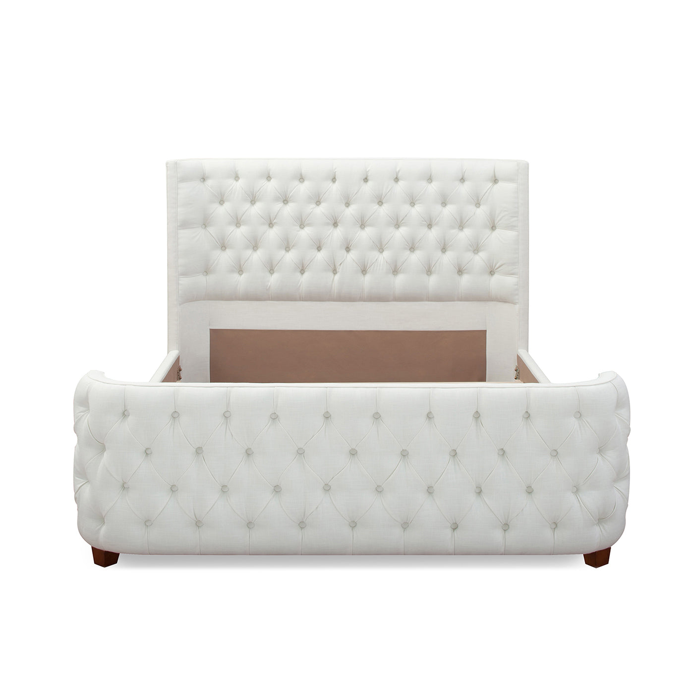 Brooklyn Queen Tufted Panel Bed Headboard and Footboard Set
