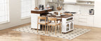 TREXM Extendable Dining Table with Extra-Long Folding Top