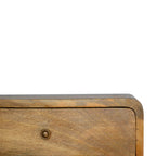Solid Wood Floating Curve Open Slot, 1-Drawer Nightstand