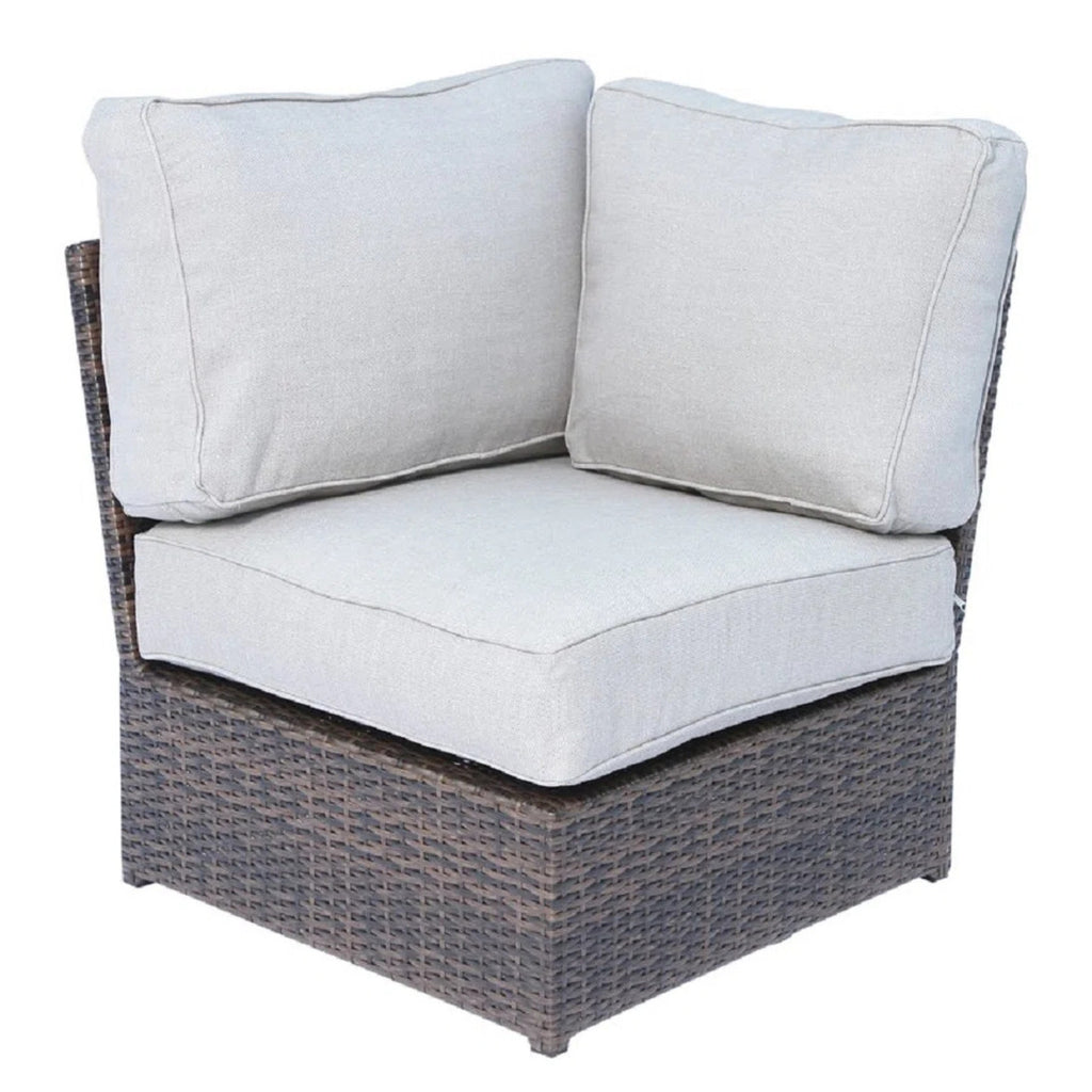 6-Person Wicker Outdoor Seating Group with Cushions