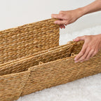 Ludmila Water Hyacinth Rectangular Storage Trunk