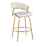 Jie Fixed-Height Contemporary Counter Stool with Swivel
