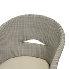 Outdoor Dining Arm Chair with Cushion, Set of 2