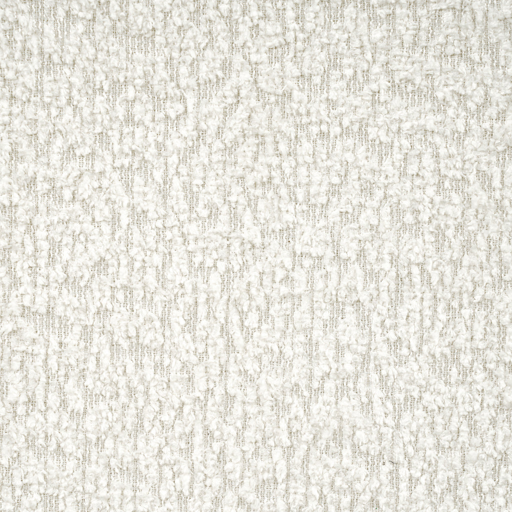 King Size Upholstered Bed Frame With Boucle Fabric Curved Headboard