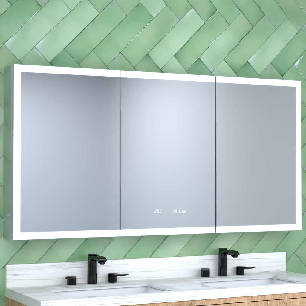 60 Inch W x 30 Inch H Rectangular LED Bathroom Mirror
