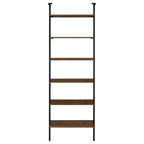 Christy Six-Shelf Open-Back Wall Bookshelf