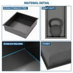 12" x 12" Stainless Steel Shower Niche - Gunmetal