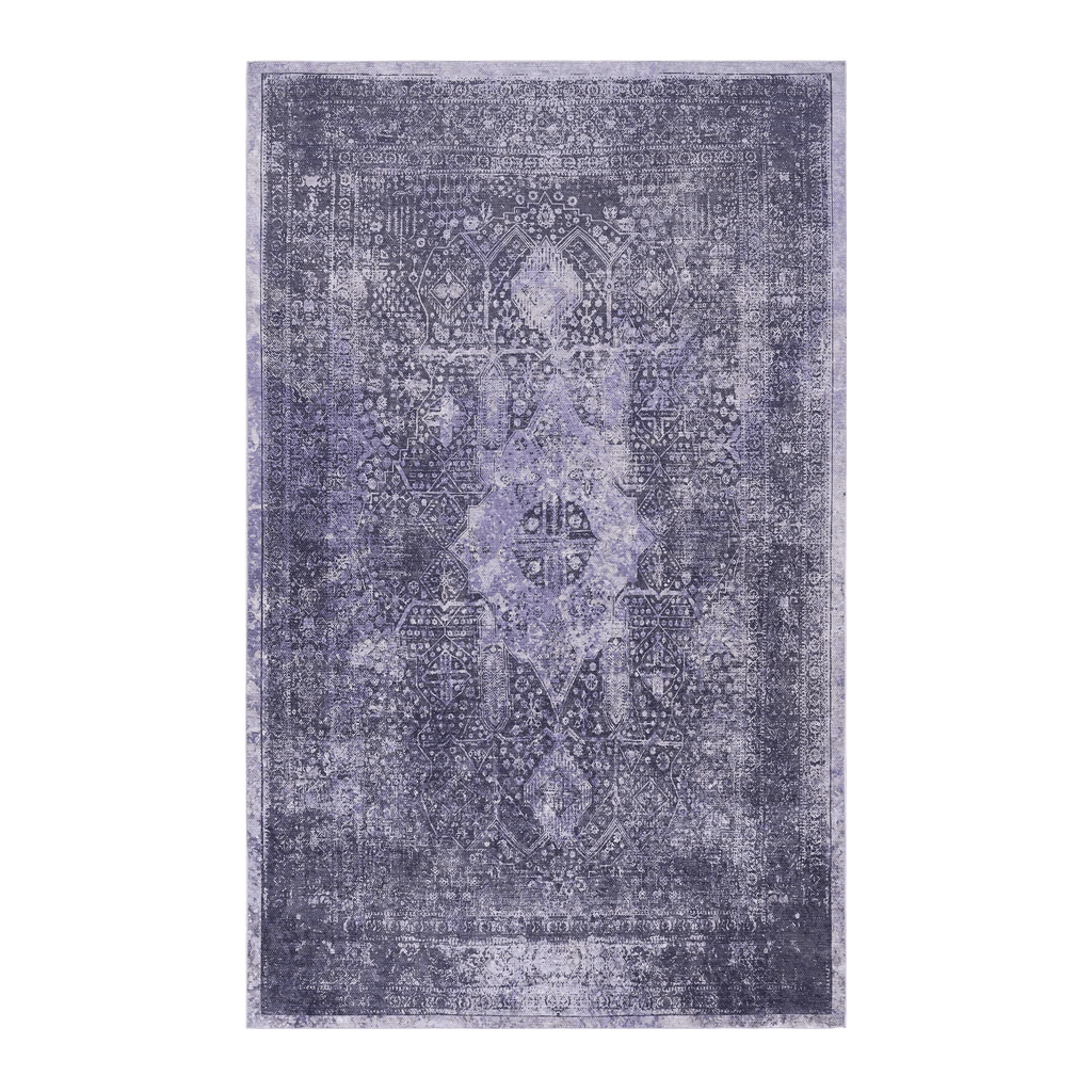 Maval Anthracite Washable Rug 4x6 Area Rug