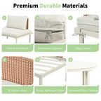 Topmax 6-Piece Patio Sofa Furniture Set