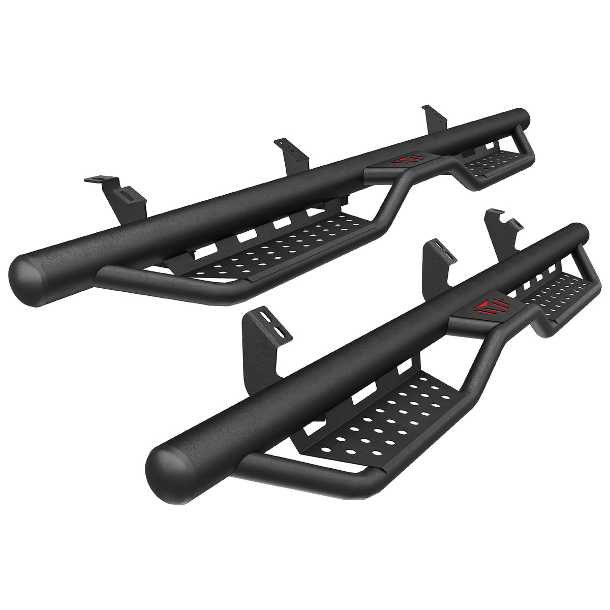 Running Boards Side Steps for 2024–2026 Toyota Tacoma Double Cab, Black or Red