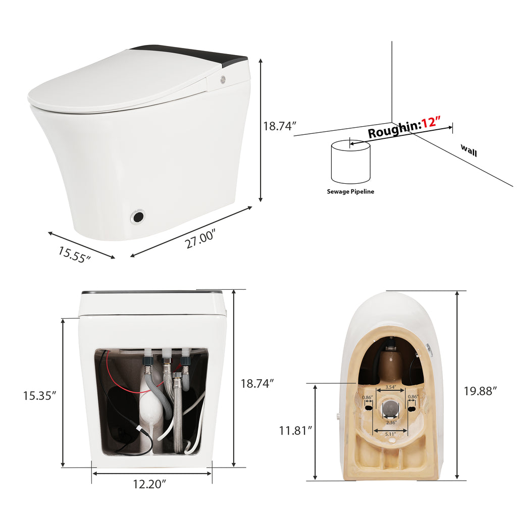 Heated Seat Smart Toilet