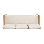Outdoor Acacia Wood Woven Sofa With Cushions