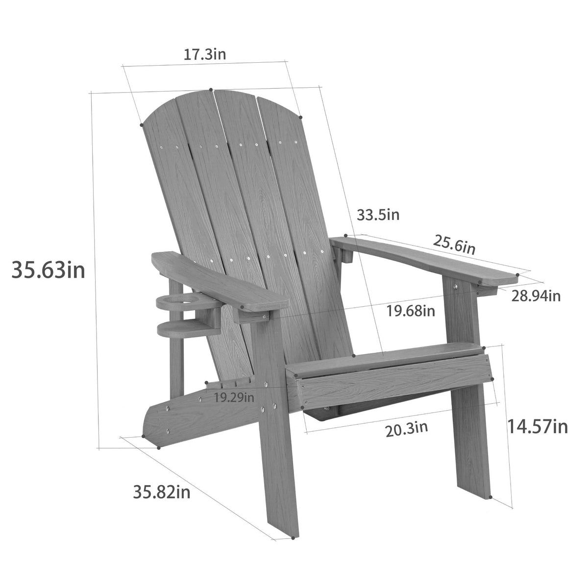 Outdoor Lounge Chair With Cup Holder
