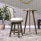 Henry 27" Armless Swivel Counter Height Bar Stool