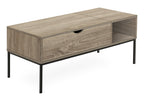 Lift-Top Coffee Table, 42" L, Rectangular, Dark Finish