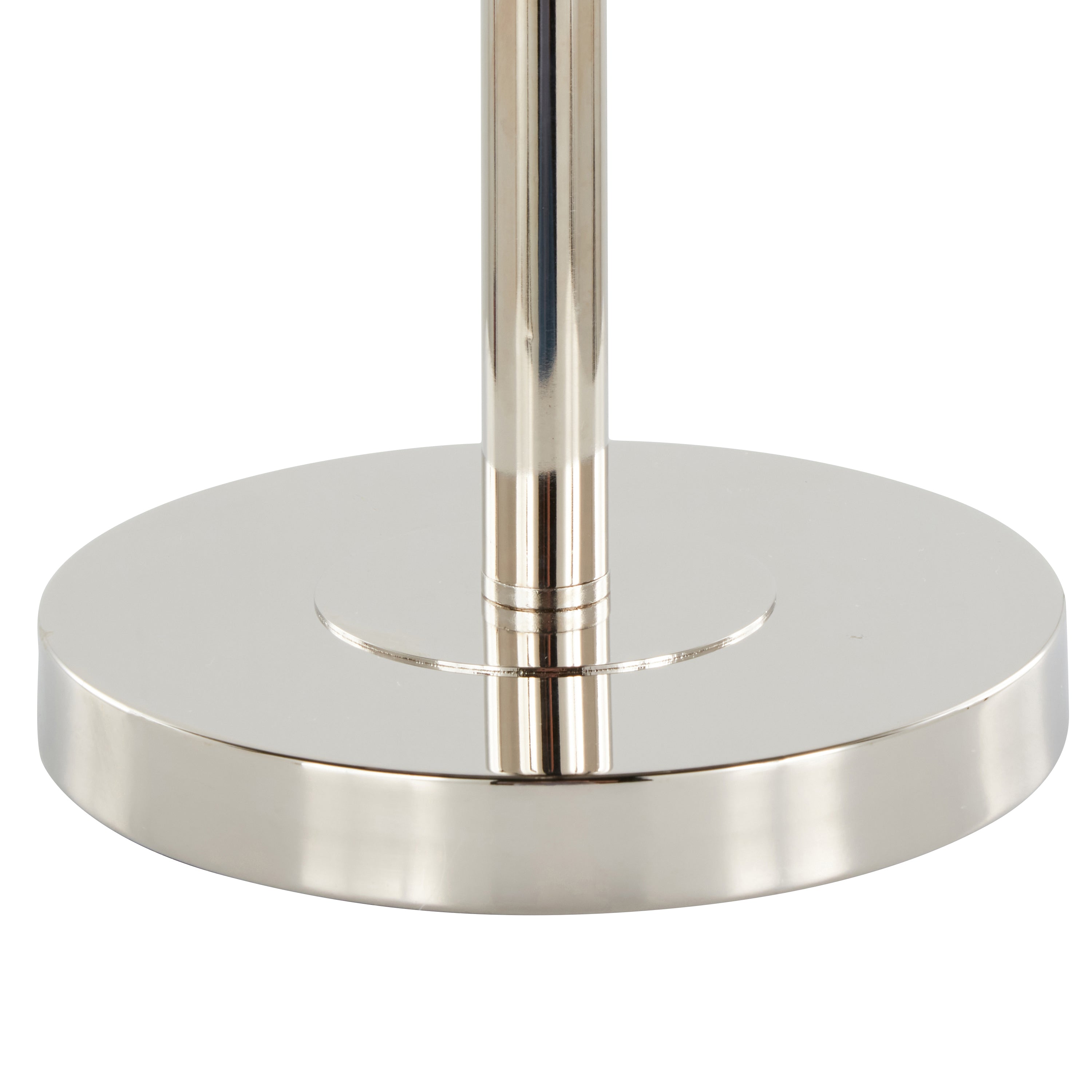 Lily 30" Contemporary Metal Table Lamp in Polished Nickel