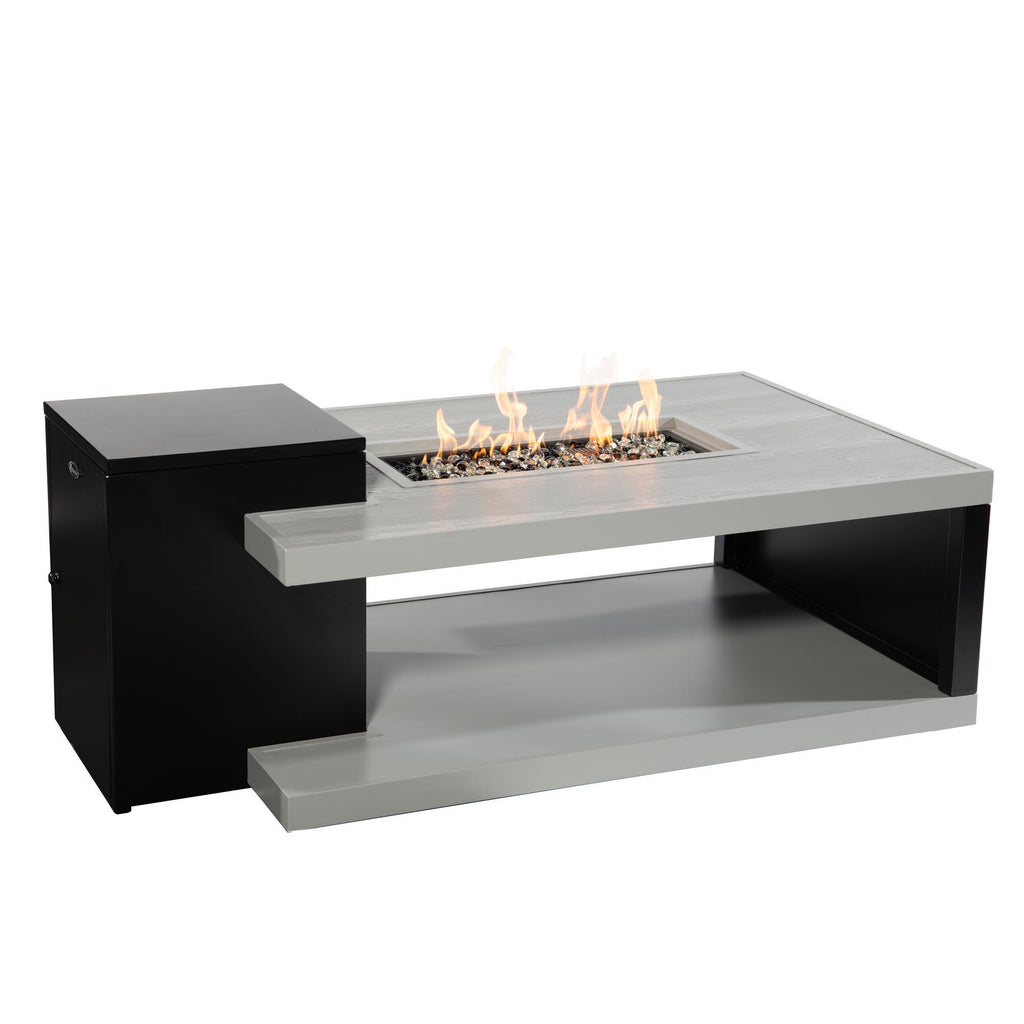 Aluminum  Fire Table, Rectangular