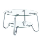 Retro Minimalist Style Metal Frame Coffee Table