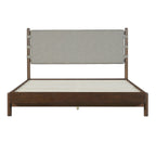 Premium Rubber Wood Platform Bed Frame, Queen Size