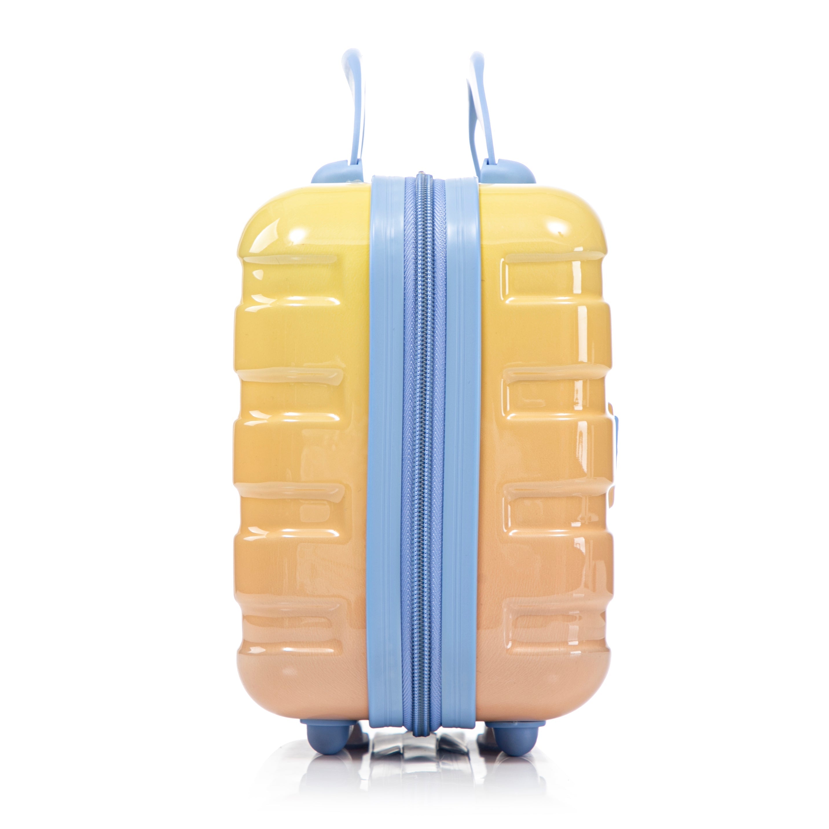 14'/20' 2-Piece PC Spinner Wheel Luggage Set in Gradient Blue Yellow