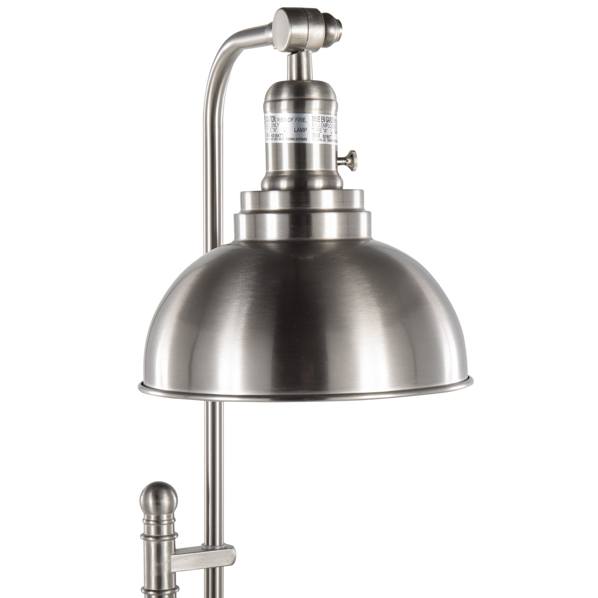 Floor Lamp in Nickel