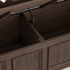 Amherst Solid Wood Entryway Storage Bench in Farmhouse